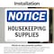 Signmission Housekeeping Supplies, 14 in W x Rectangle, Vinyl Decal OS-2PACK-NS-D-1014-L-13553 - alternate 2